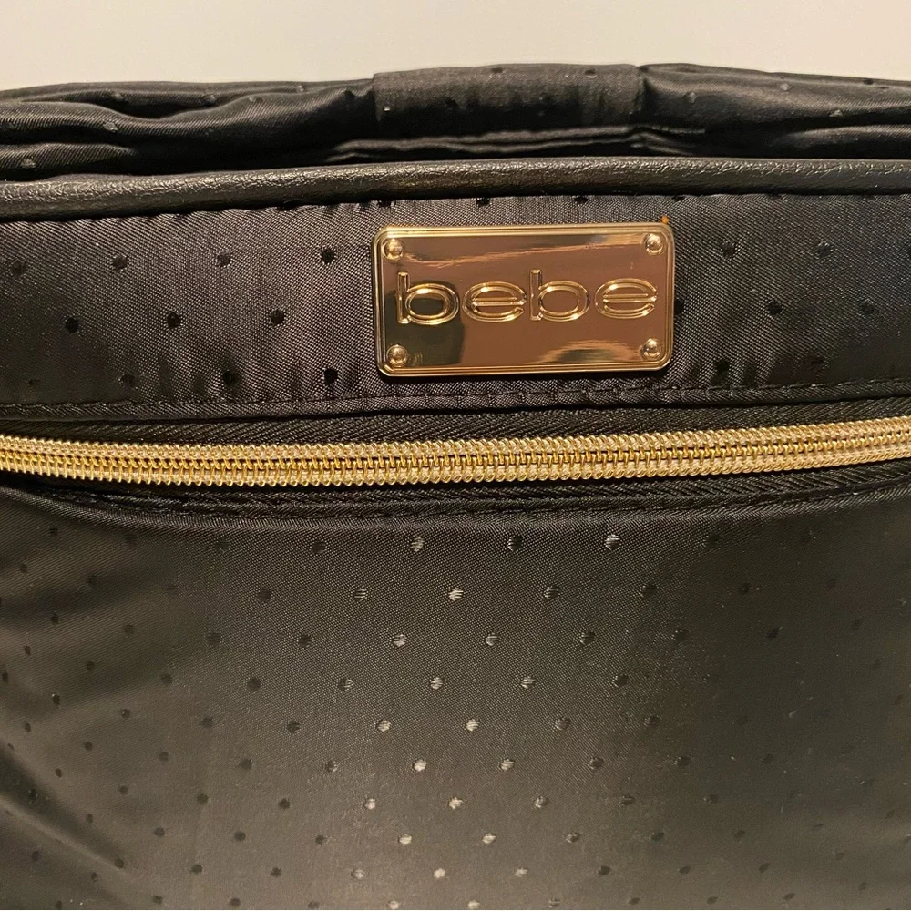 Black & Gold Bebe Cosmetic Bag